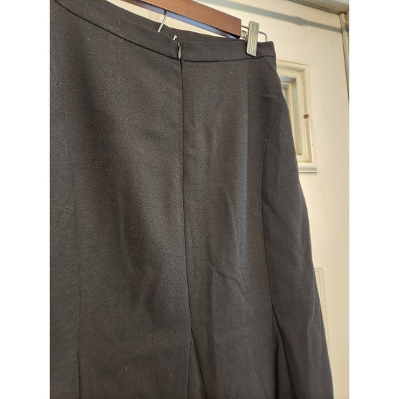 NWT Vtg 100%‎ Wool Skirt Black  Size 4 Petite High Low Hem Rena rowan - Picture 4 of 11